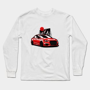 Red A3 RS3 Front Long Sleeve T-Shirt
